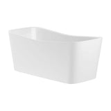 Baignoire Îlot en Rectangulaire Stonex Blanche Maui Square 155x70x63cm Roca