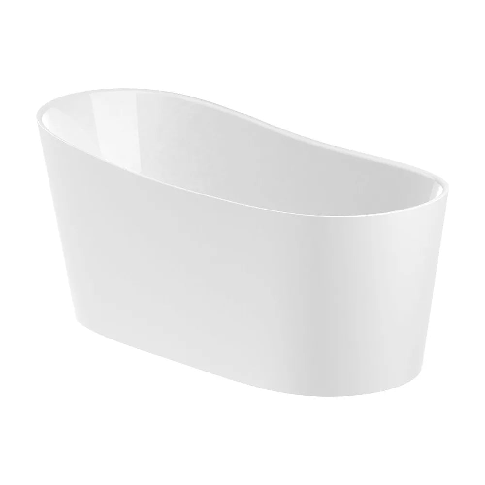 Bañera exenta ovalada de material Stonex color blanco de 150x70x66 cm Maui Round Roca - Vista 1