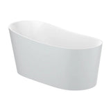 Bañera de Stonex Antideslizante con Diseño Ovalado en Color Perla Raina White Roca