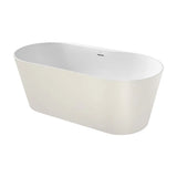 Bañera de Stonex Diseño Ovalada y Blanco Raina Beige Roca