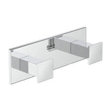 Percha Doble Toallero Cromado Square Hotels Roca