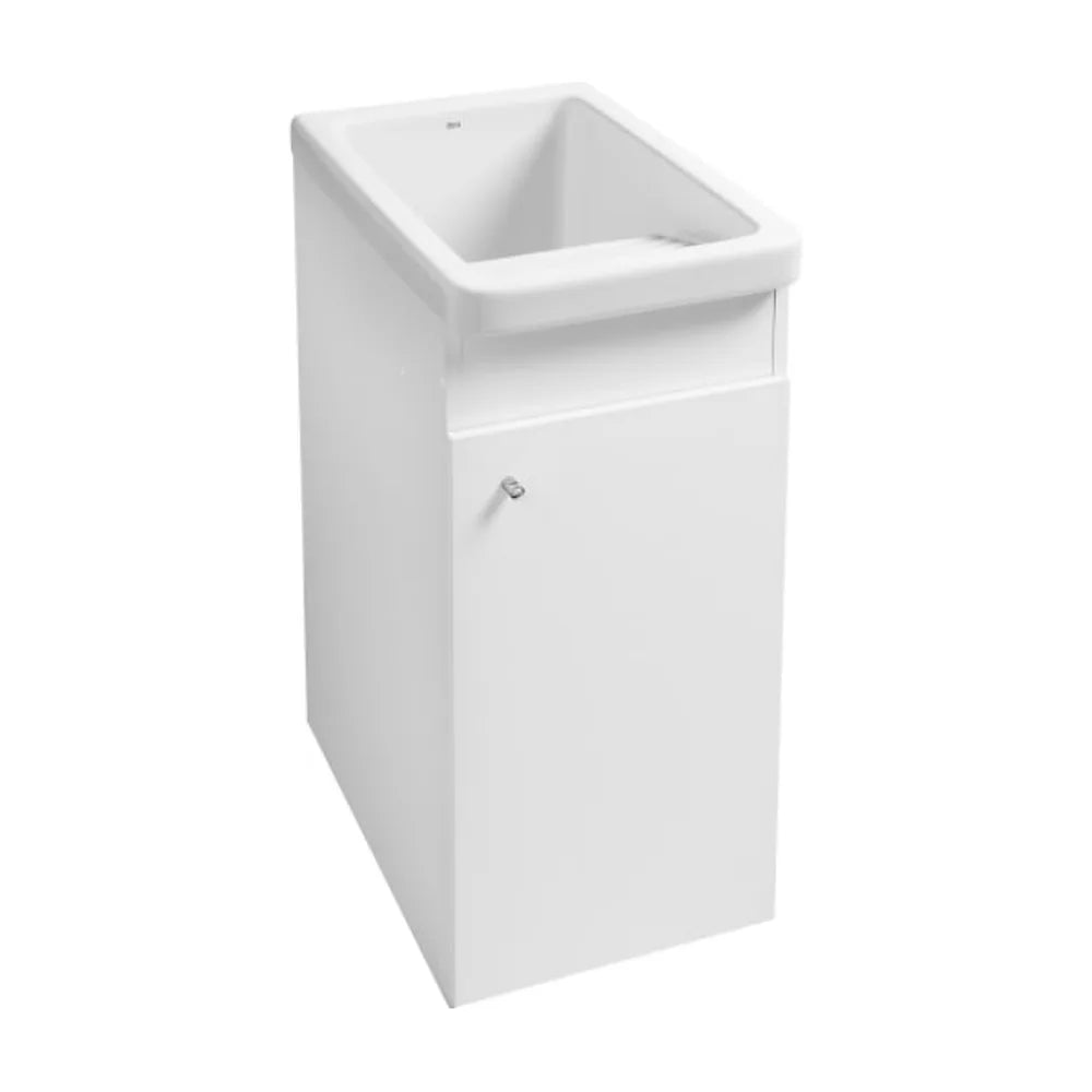 Mueble con lavadero de 39 cm de ancho en color blanco brillante Unik Henares Roca - Vista 1