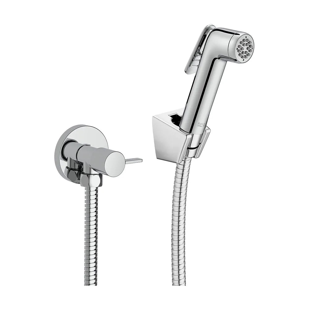 Kit de ducha para bidé una salida con llave de paso con acabado cromado Be Fresh Roca - Vista 1