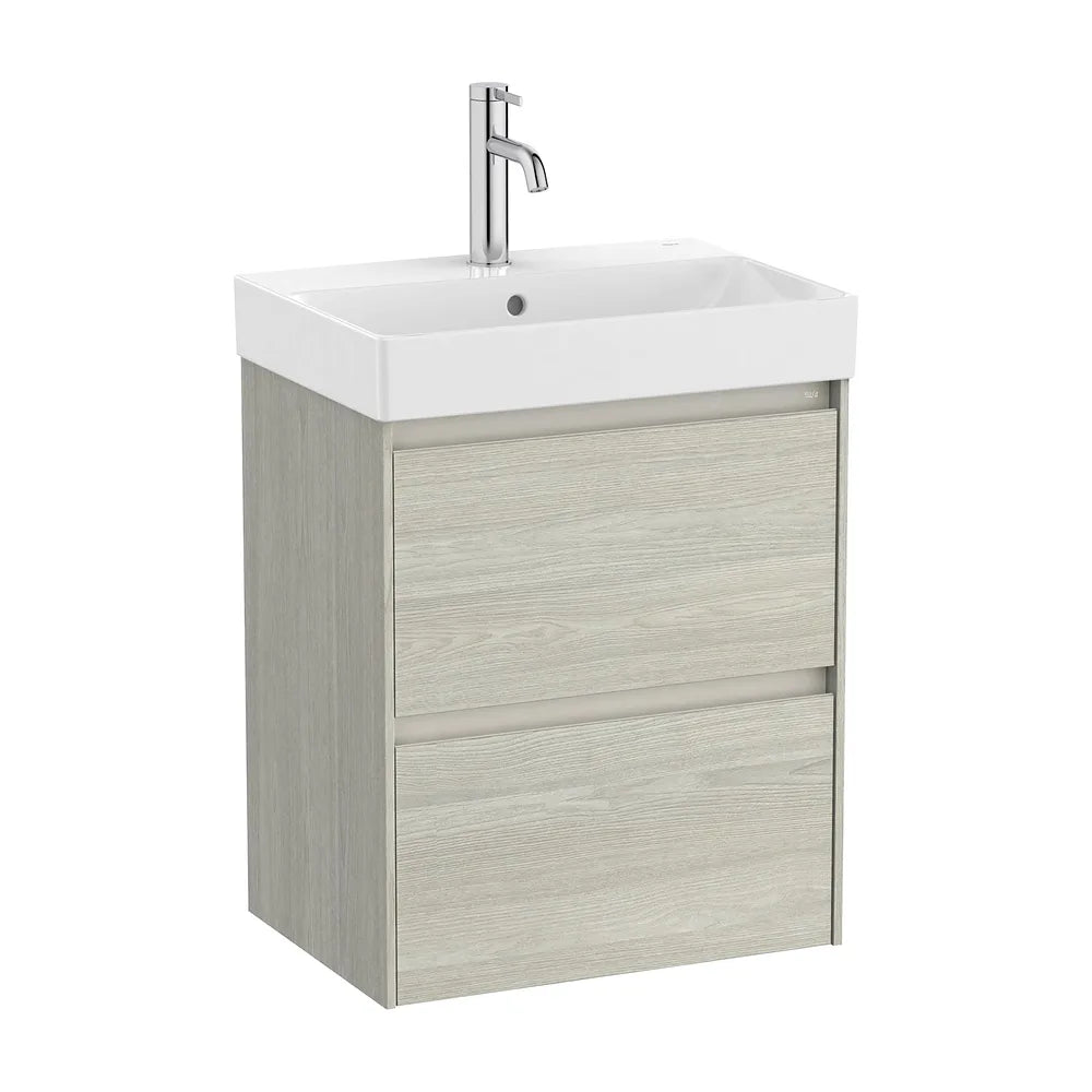 Mueble de Baño con Lavabo y 2 Cajones en Claro Ella Ona de 50 cm Colección Unik Roble Roca - Vista 1