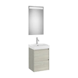 Conjunto de Baño con Espejo y Mueble with Basin Claro Ella Ona de 45 cm Colección Unik Roble Roca