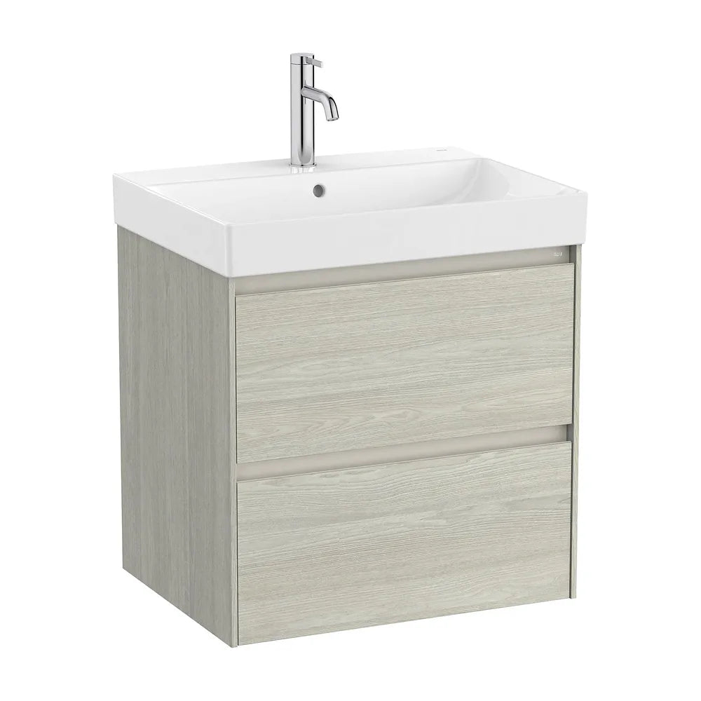 Mueble de Baño con Lavabo y 2 Cajones Claro Ella Ona de 60 cm Colección Unik Roble Roca - Vista 1