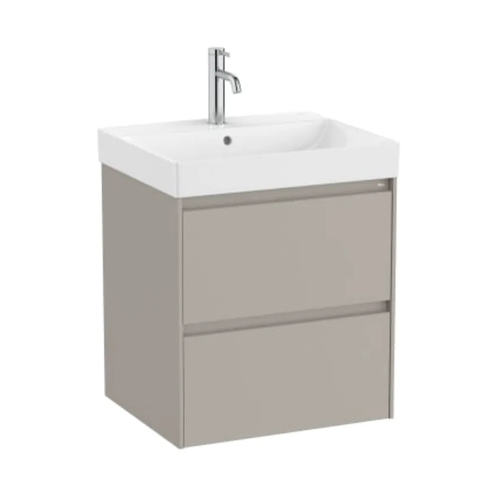Mueble de Baño con Lavabo y 2 Cajones Arena Mate Ella Ona de 65 cm Colección Unik Roca - Vista 1