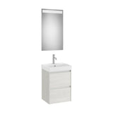 Conjunto de Baño con Espejo y Mueble en Claro Ella Ona de 65 cm Colección Unik Roble Roca