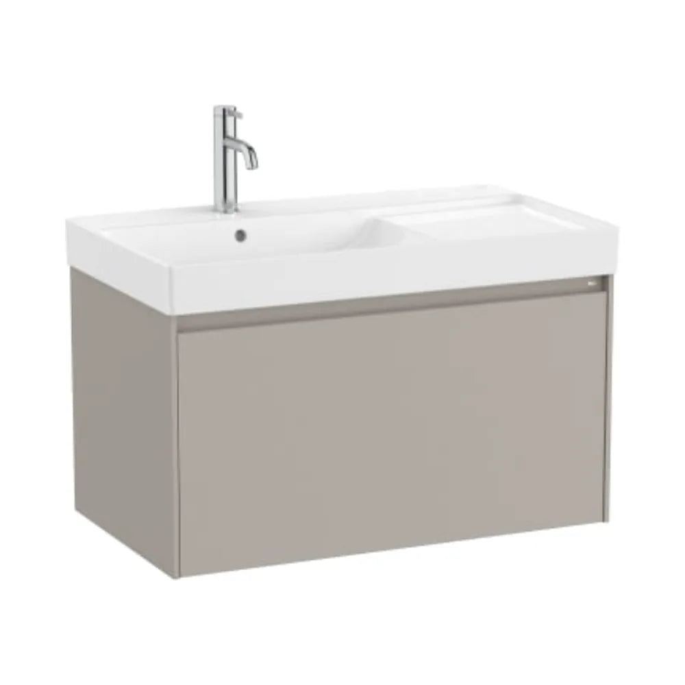 Mueble de Baño con Lavabo y 1 Cajón Arena Mate Ona de 80 cm Colección Unik Roca - Vista 1