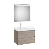 Conjunto de Baño a Izquierda Olmo Oscuro Ona de 80 cm Colección Unik Roca