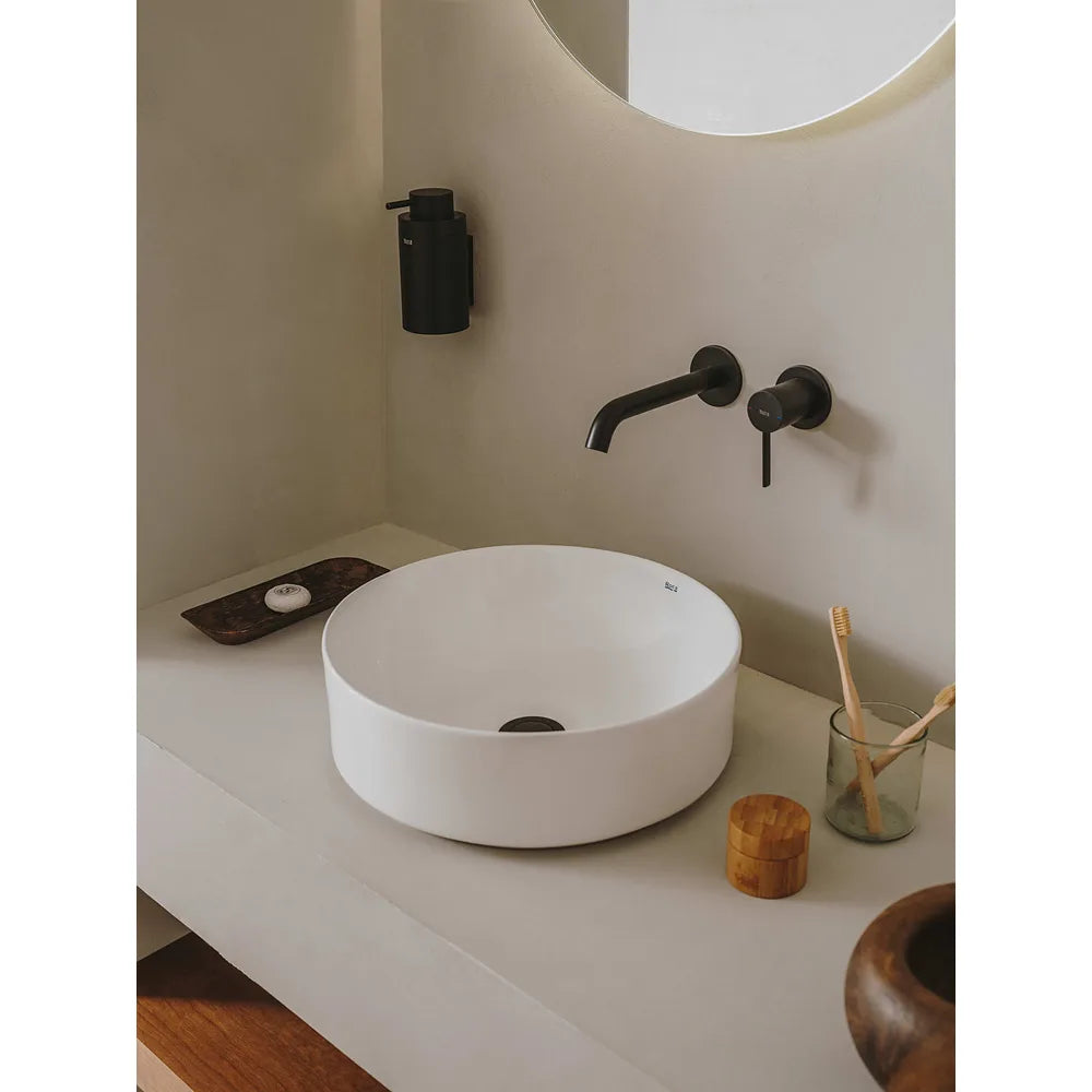 Grifo monomando para lavabo de instalación empotrable y color negro titanio Ona Roca - Vista 2