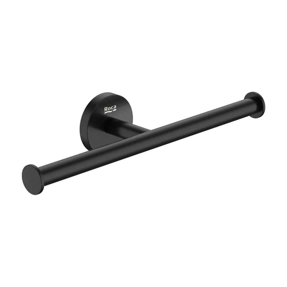 Portarrollo de Metal Sin Tapa con Diseño Doble en Round Hotels Negro Roca - Vista 1