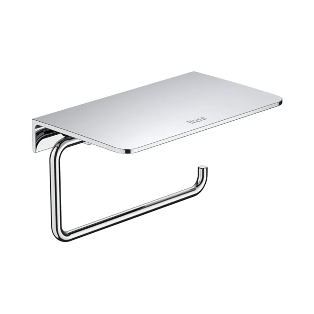 Portarrollo de pared de metal con tapa en acabado color cromado Hotels Round Roca - Vista 1