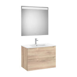 Conjunto Lavabo Centrado Madera Aleyda 80 cm Beige Roca