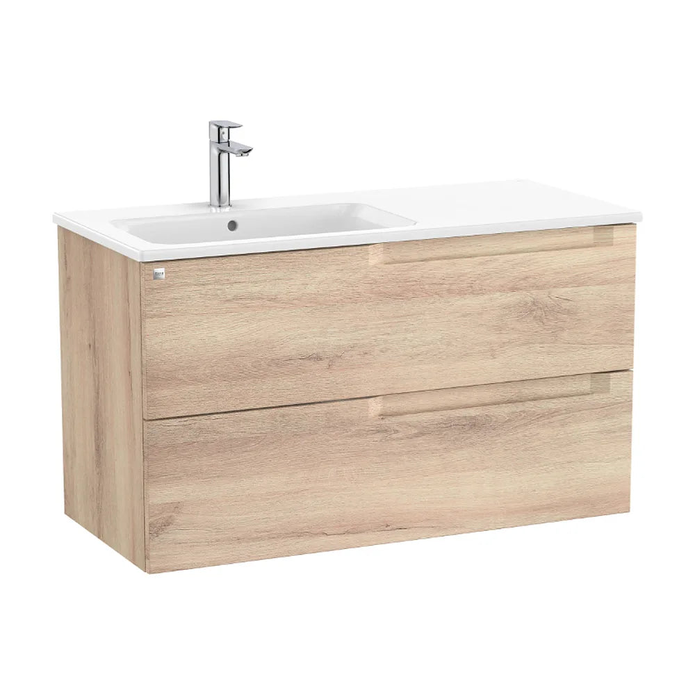 Mueble de Baño con Lavabo a Izquierda Aleyda de 100 cm Colección Unik Beige Roca - Vista 1
