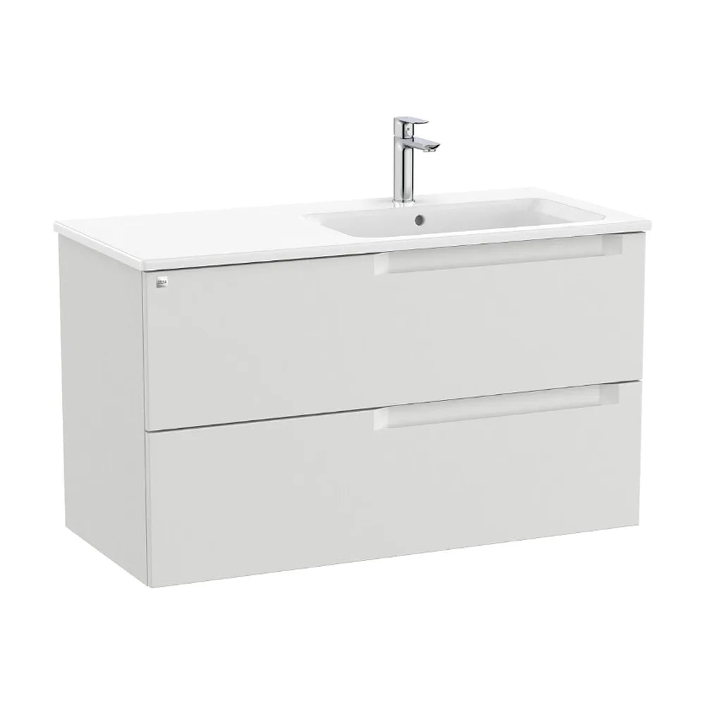 Mueble de Baño con Lavabo a Derecha Gris Piedra de 100 cm Colección Aleyda Roca - Vista 1