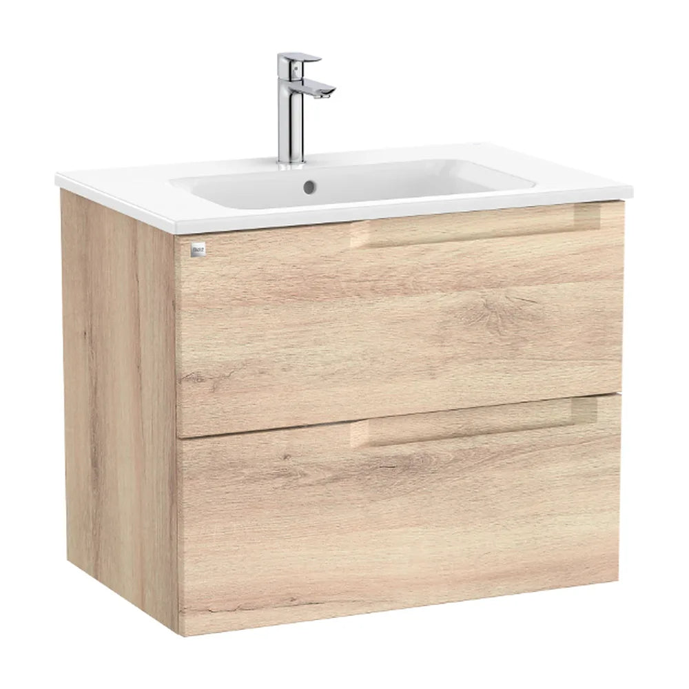 Mueble de Baño con Lavabo Centrado Madera de 70 cm Colección Aleyda Beige Roca - Vista 1