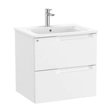 Móvel de Casa de Banho Com Lavatório Centrado de Largura de Cor Branco-mate Aleyda 60 cm Roca