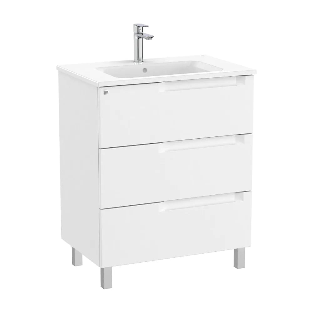 Mueble de baño con lavabo centrado 70 cm de ancho en color blanco mate Aleyda Roca - Vista 1