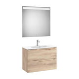 Conjunto de Lavabo Centrado Madera Aleyda 80 cm Beige Roca