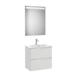 Conjunto de Lavatório Centrado Cinzento-pedra Aleyda 60 cm Roca