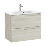 Bathroom Vanity Unit with Basin Centrado Madera de 70 cm Colección Aleyda White Roca