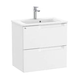 Bathroom Vanity Unit with Basin Centrado de 60 cm Colección Aleyda White Mate Roca