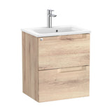 Bathroom Vanity Unit with Basin Centrado Madera de 50 cm Colección Aleyda Beige Roca