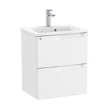 Mueble de Baño con Lavabo Centrado de 50 cm Colección Aleyda Blanco Mate Roca
