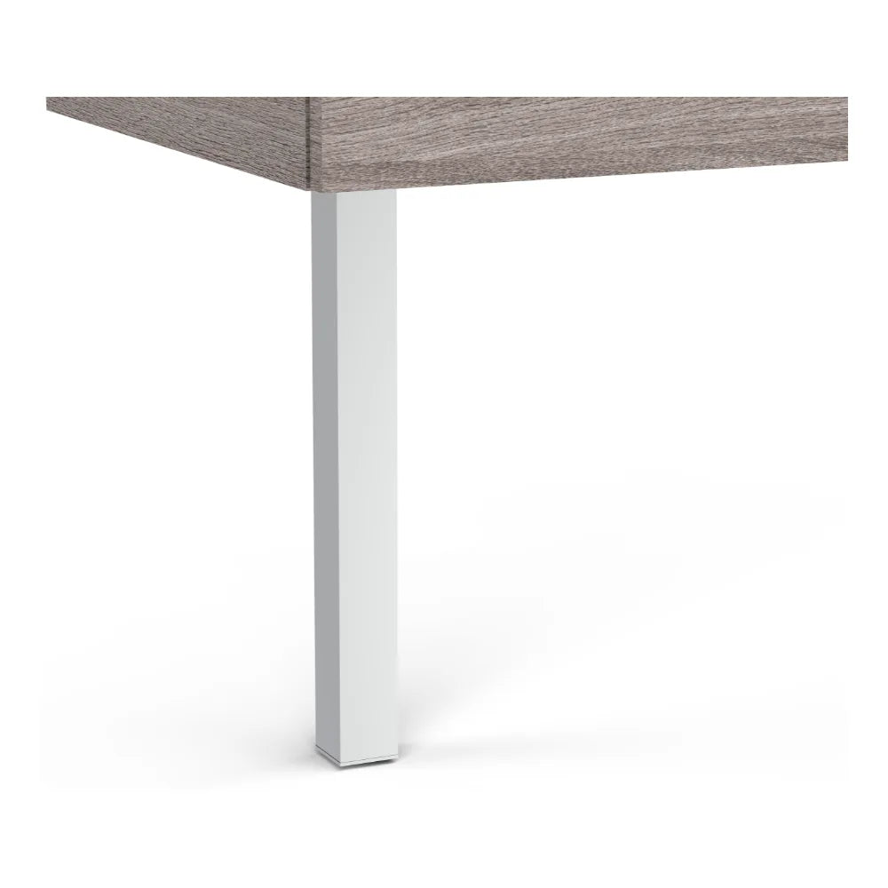 Conjunto de lavabo compacto de 80 cm con un acabado en color blanco madera Aleyda Roca - Vista 3
