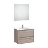 Conjunto de Lavabo de 2 Cajones City Tenet 70 cm Roble Roca