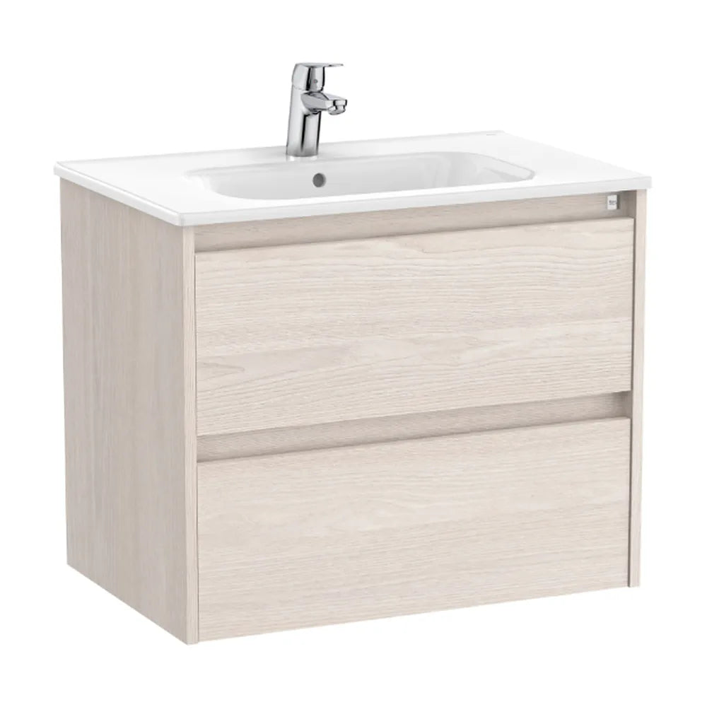 Mueble de Baño con Lavabo y 2 Cajones Nórdico de 70 cm Colección Tenet Fresno Roca - Vista 1