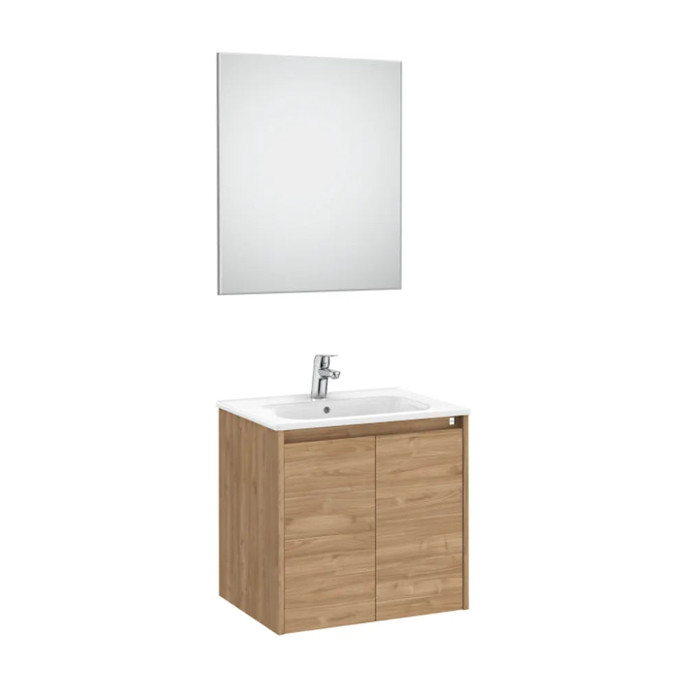 Conjunto de Lavabo de 2 Puertas Nogal Tenet 60 cm Roca - Vista 1