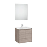 Conjunto de Lavabo de Dos Puertas City Tenet 60 cm Roble Roca