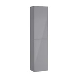 Mueble Columna Auxiliar de Baño Reversible y Suspendido Gris Brillante Extra Roca