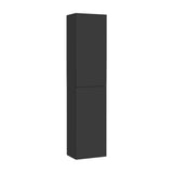 Mueble Columna Auxiliar de Baño Reversible y Suspendido Extra Negro Mate Roca