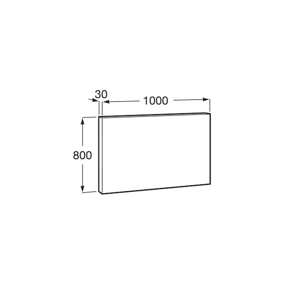 Espejo rectangular con luz perimetral de 100x80 cm Luna Roca - Vista 5