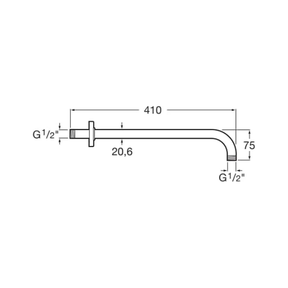 Soporte para rociador de baño de 40cm Rainsense Roca - Vista 2