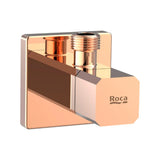 Vanne D'arrêt 1/2"-3/8" Or Rose Square Aqua Roca