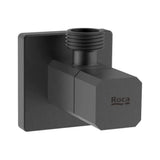 Llave de Corte 1/2"-1/2" Titanio Cepillado Square Aqua Negro Roca
