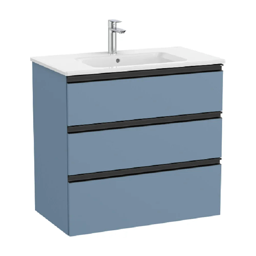 Mueble de Baño con Lavabo Central y Azul Mate Unik de 80,5 cm Colección The Gap Roca - Vista 1