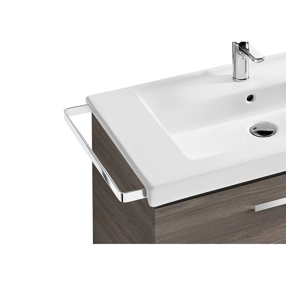 Conjunto de Baño con 2 Cajones y Lavabo Centrado en Azul Mate de 80 cm Colección The Gap Roca - Vista 6