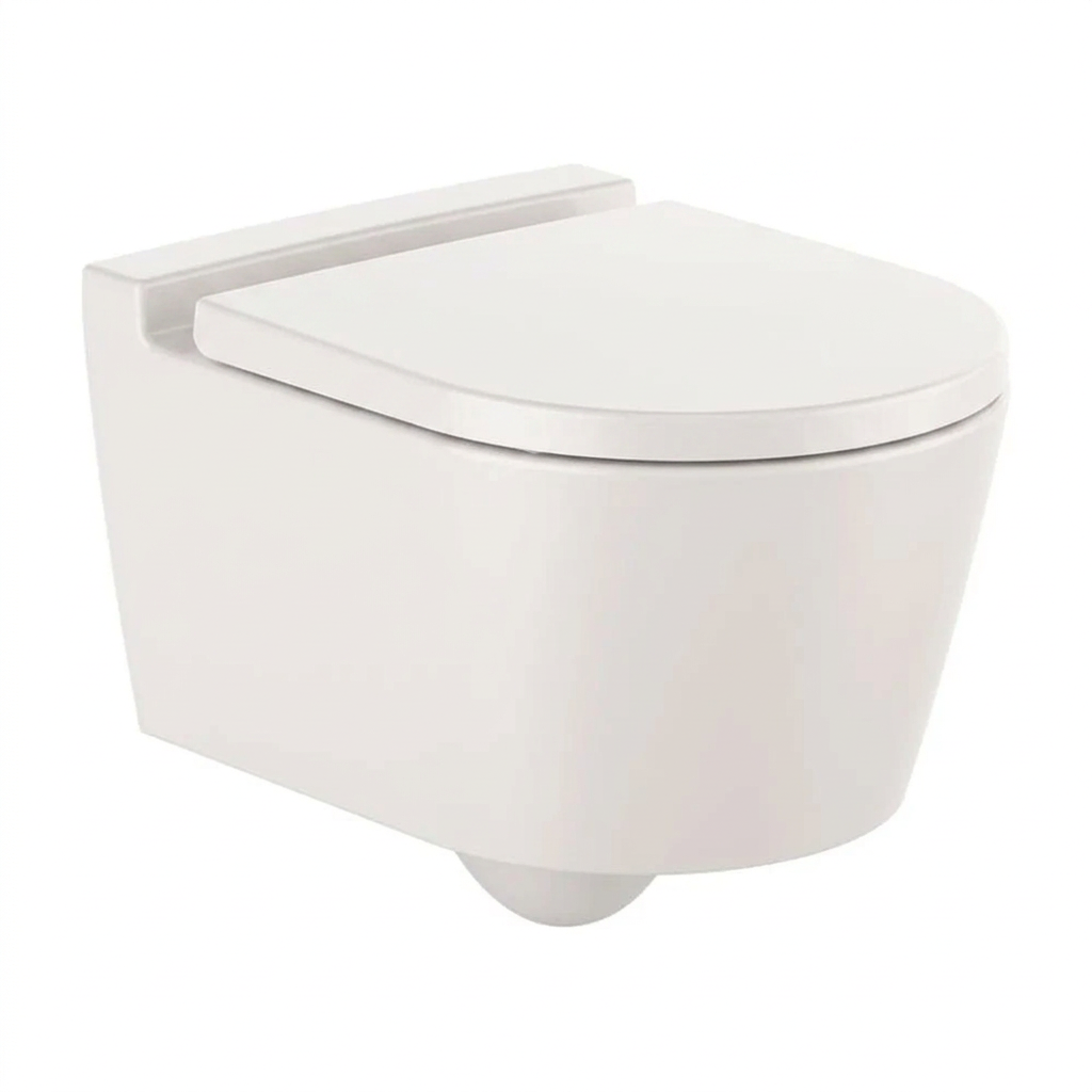 Inodoro Compacto Suspendido Redondo Salida Horizontal Inspira 37 cm Beige Roca