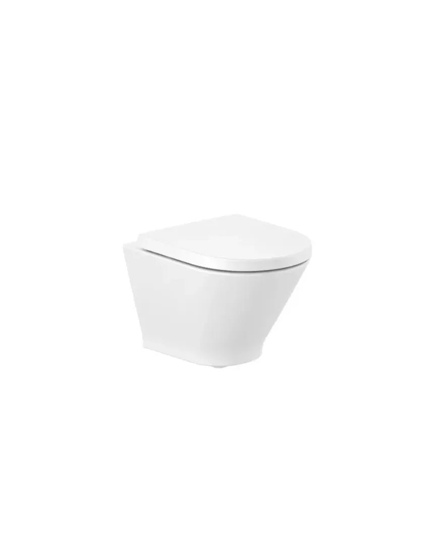 Inodoro compacto con salida horizontal y un diseño circular Rimless The Gap Round Roca - Vista 1