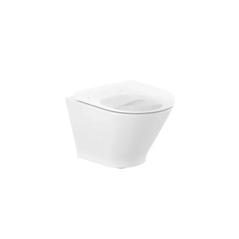 Inodoro compacto con salida horizontal y un diseño circular Rimless The Gap Round Roca - Vista 4