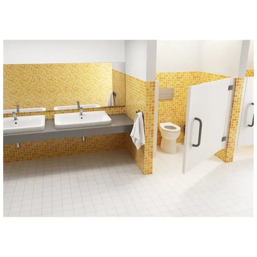 Inodoro infantil con salida horizontal de 29,5 cm fabricado en porcelana con acabado en color blanco Baby Roca - Vista 2