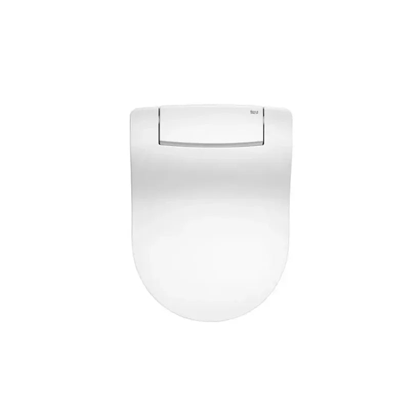 Inodoro completo con salida horizontal de 40,5 cm fabricado en porcelana de color blanco Dama Retro Multiclean Roca 4