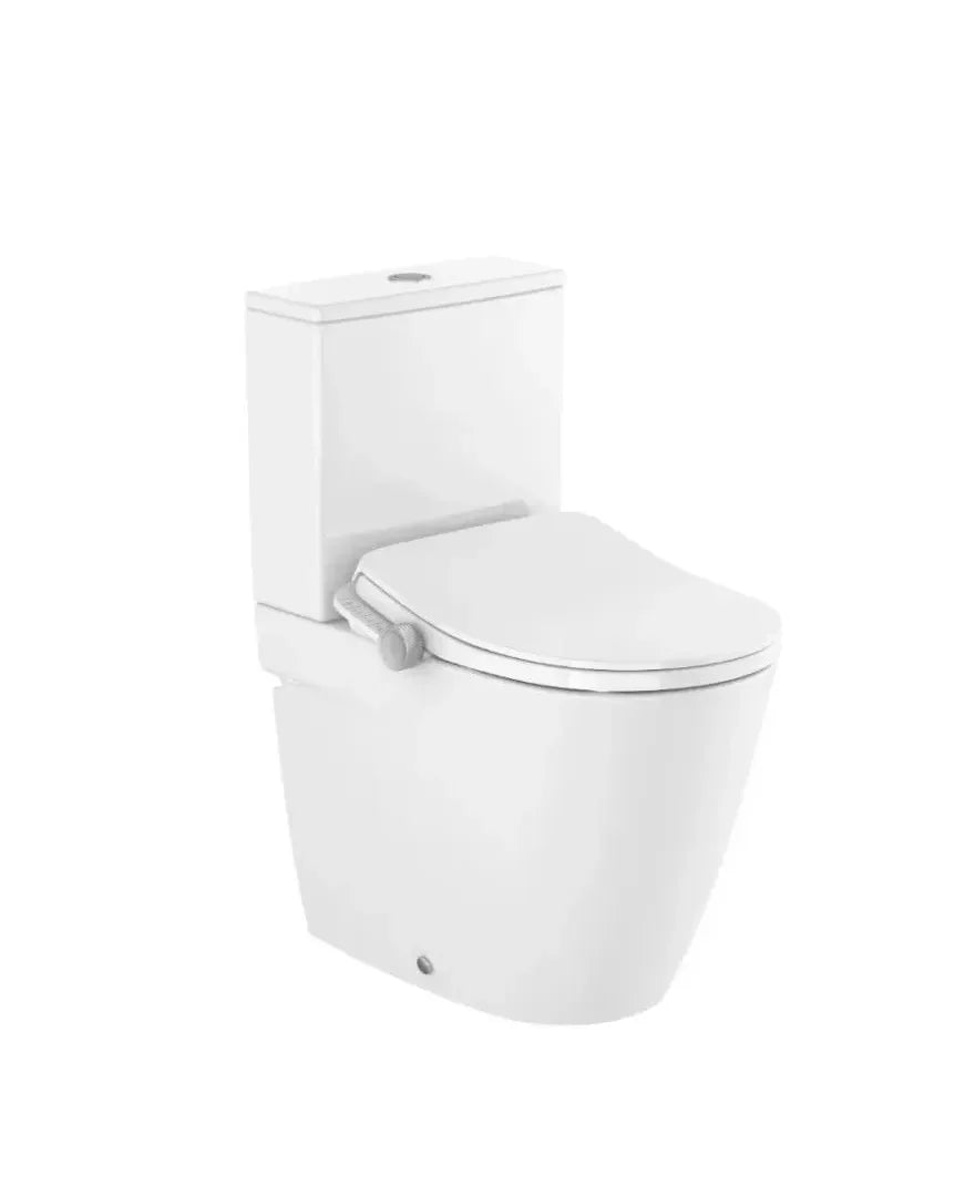 Inodoro compacto smart fabricado en porcelana de color blanco con función de lavabo y secado In Wash Ona Roca - Vista 1