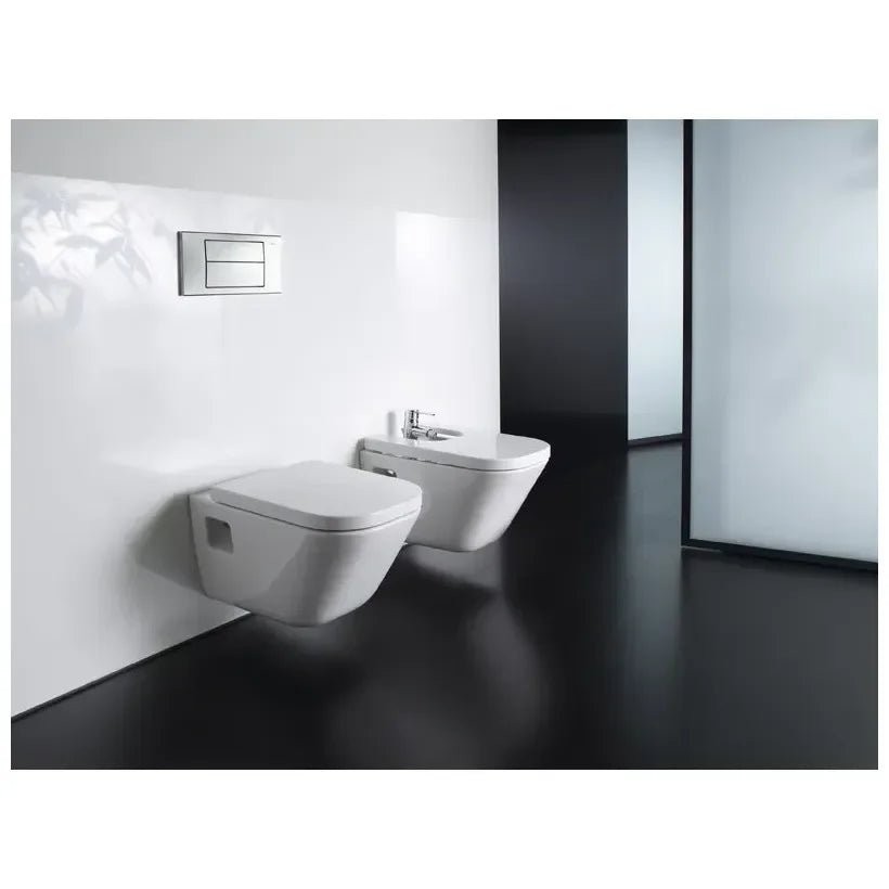 Pack inodoro suspendido con asiento y tapa con salida horizontal The Gap Compact ROCA - Vista 2