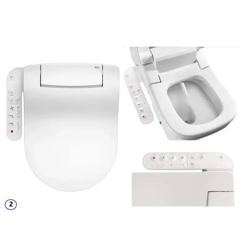 Pack inodoro Rimless suspendido The Gap Round Roca y cisterna compacta empotrable doble descarga Duplo WC One Compact Roca - Vista 7
